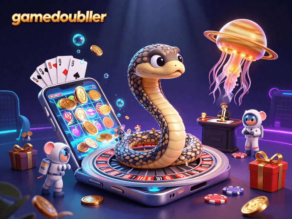 Spin thrilling bets at gamedoubler with cosmic casino games featuring a roulette and engaging characters.