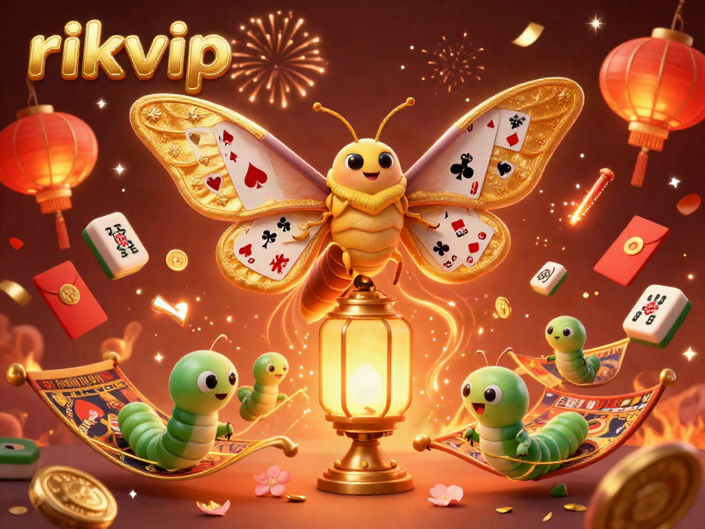 Experience the vibrant world of rikvip with a detailed 3D illustration showcasing exciting casino elements.