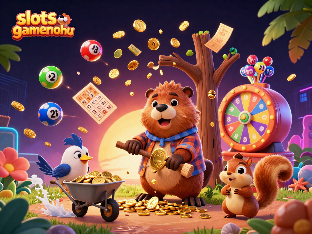 Experience thrilling wins and golden jackpots with slotgamenohu's vibrant 3D casino adventure.