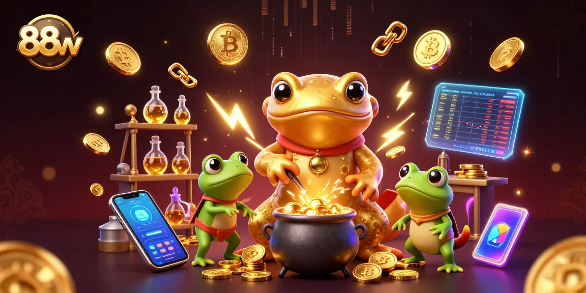 Join the alchemy of luck and fortune with 88vv in this vibrant casino-themed fantasy.
