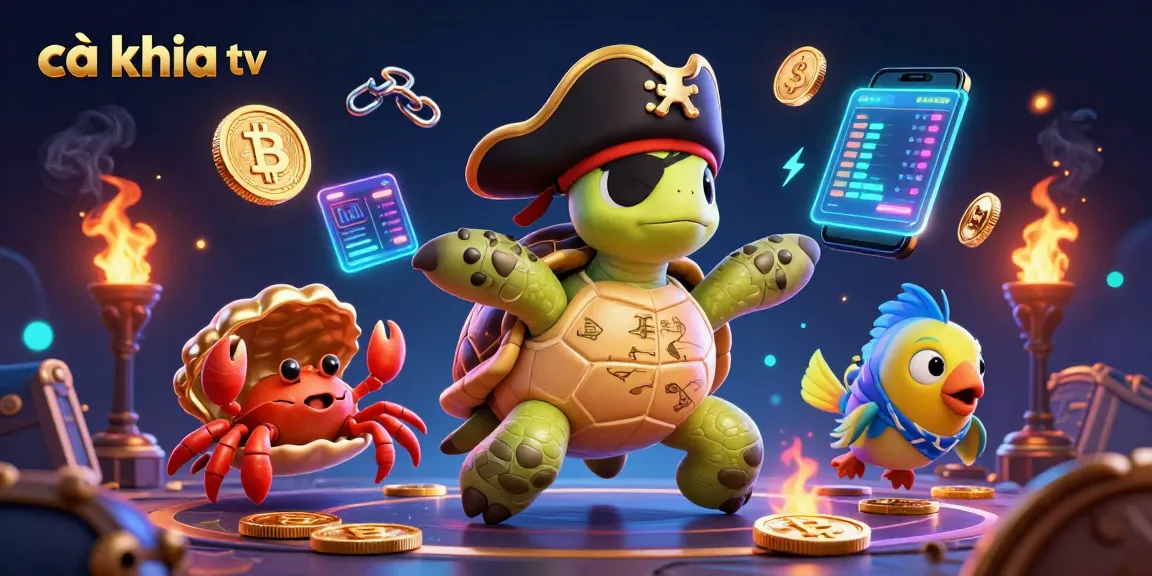 Engage with cutting-edge gaming at cà khịa tv featuring vibrant 3D characters and crypto elements.