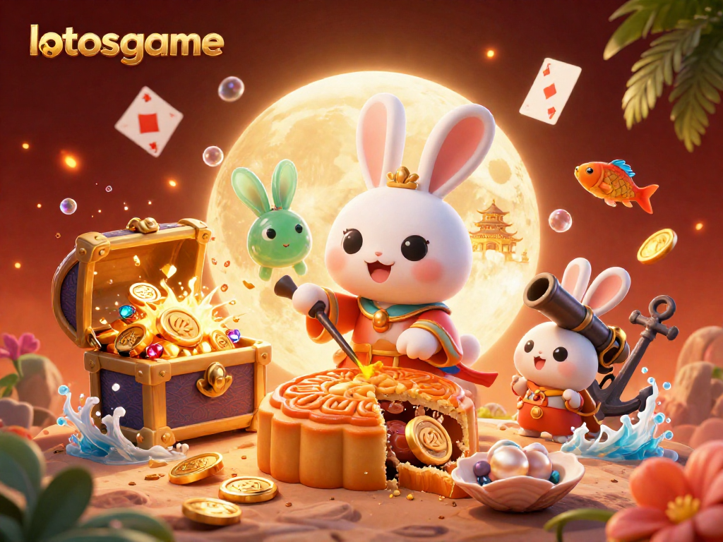 Join the exciting world of lotosgame with vibrant casino-themed elements and cartoon characters.
