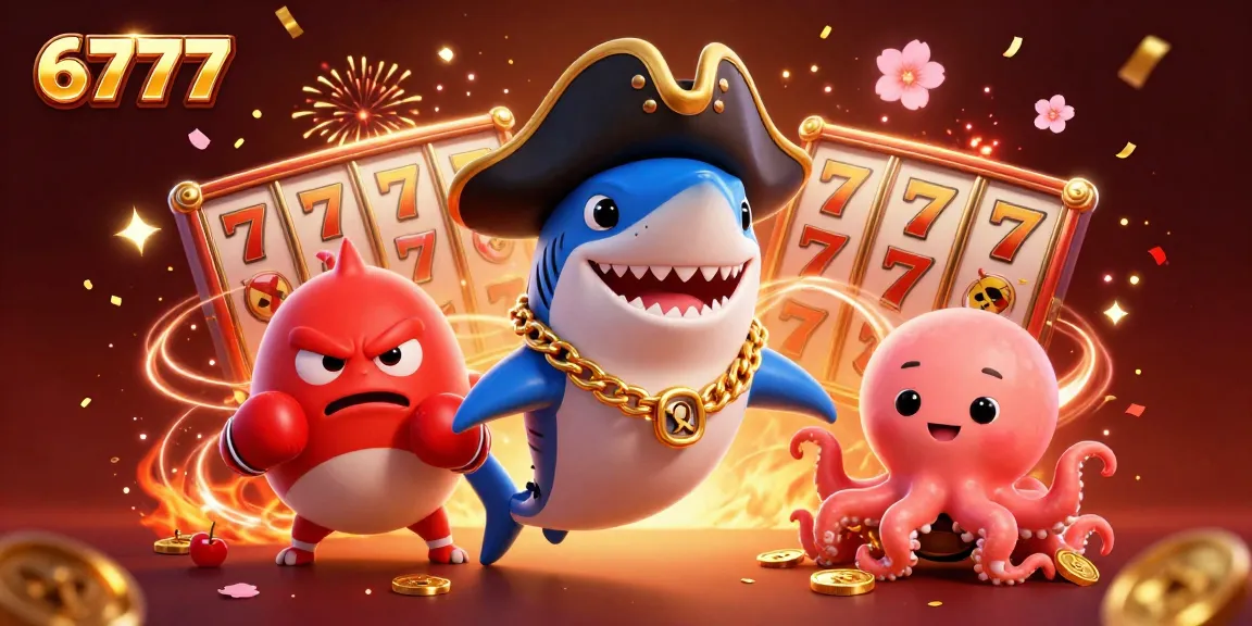 Win big with 6777 in this vibrant, action-packed underwater casino scene.