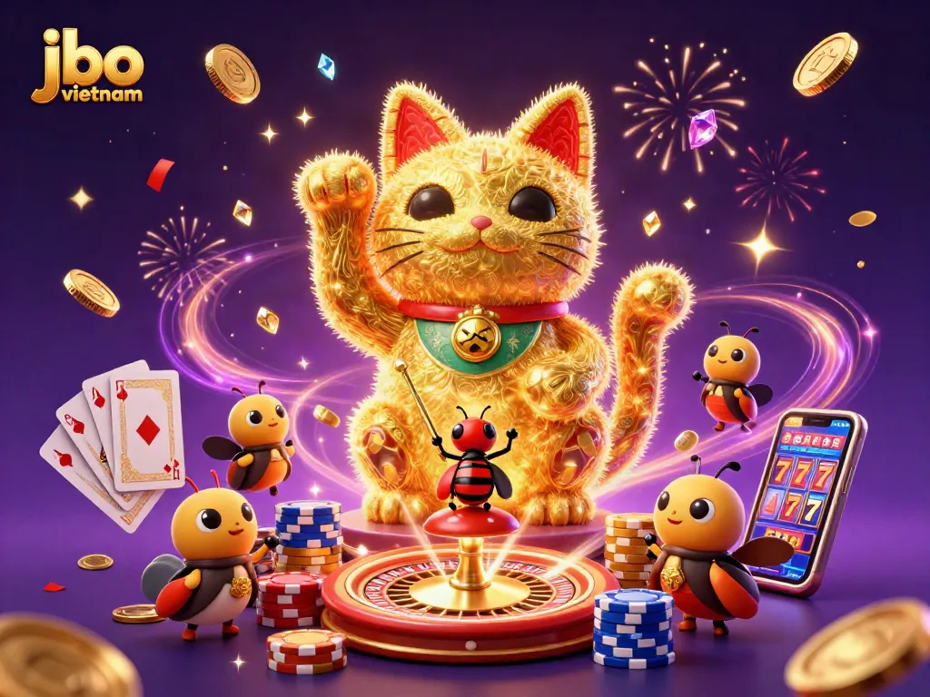 Play and win with jbo vietnam's exciting casino experience featuring vibrant visuals and dynamic elements.