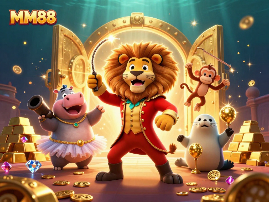 Experience the thrill of MM88 with exciting games and dazzling treasures in an immersive casino environment.