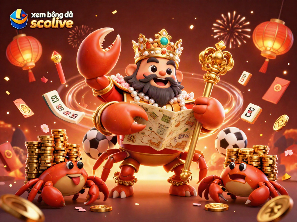 xem bóng đá socolive: Experience the vibrant world of sports betting with the golden crab emperor and lively gambling elements.
