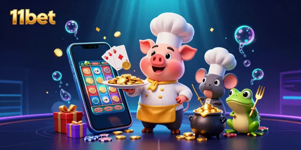 11bet offers thrilling gaming experiences with gold coins, slot games, and engaging characters.