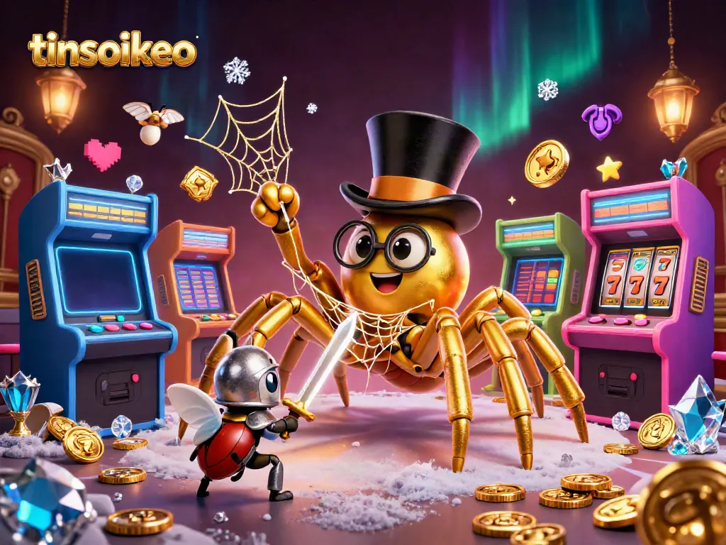 Experience thrilling bets with tinsoikeo as a golden tarantula weaves casino magic.