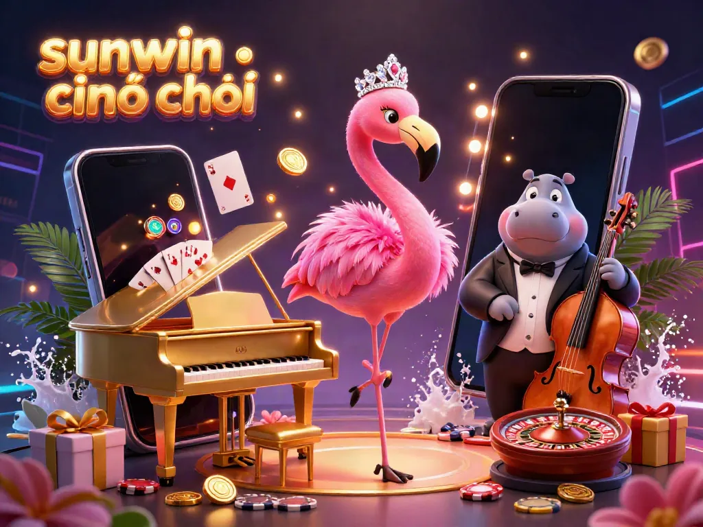Engage in fun gaming action with colorful elements representing sunwin chính chủ online gambling platform.