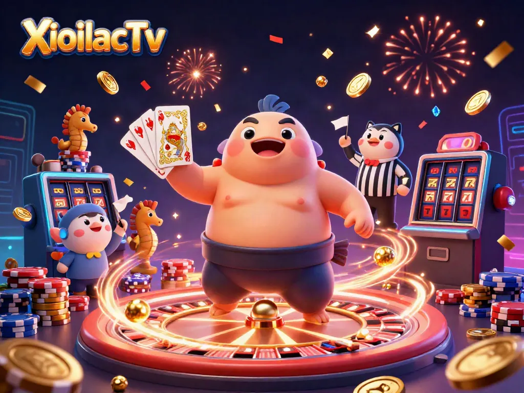 XoilacTv offers a vibrant underwater gambling scene with a fugu sumo, catfish referee, and seahorse fans.