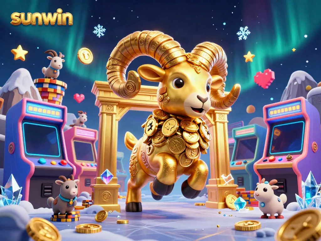 Engage in thrilling casino gameplay with Sunwin's vibrant characters amidst a dynamic digital casino