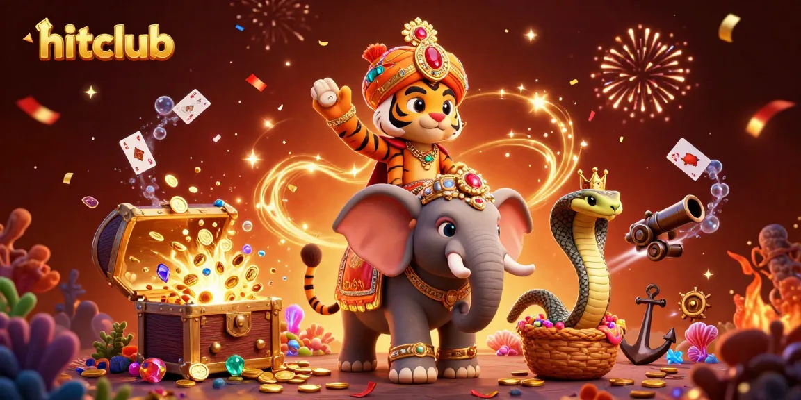 Experience thrilling wins at hitclub with a vibrant, energetic casino scene filled with rewards.