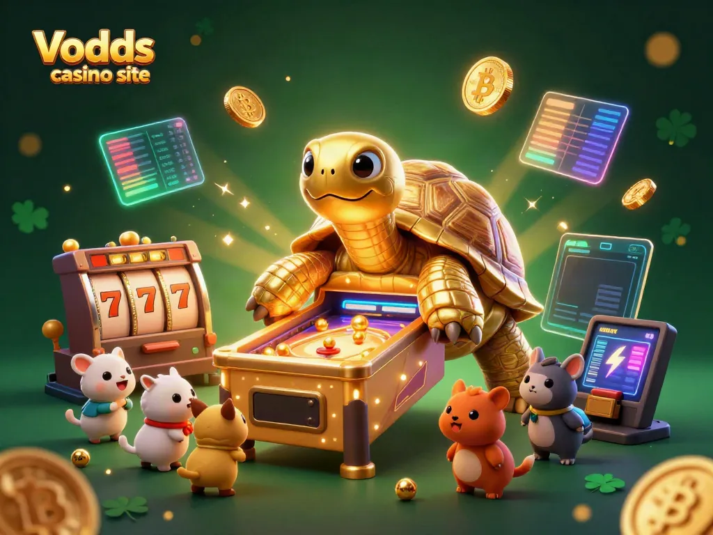 Enjoy thrilling gameplay at the Vodds casino site with a vibrant scene filled with fun and winnings.