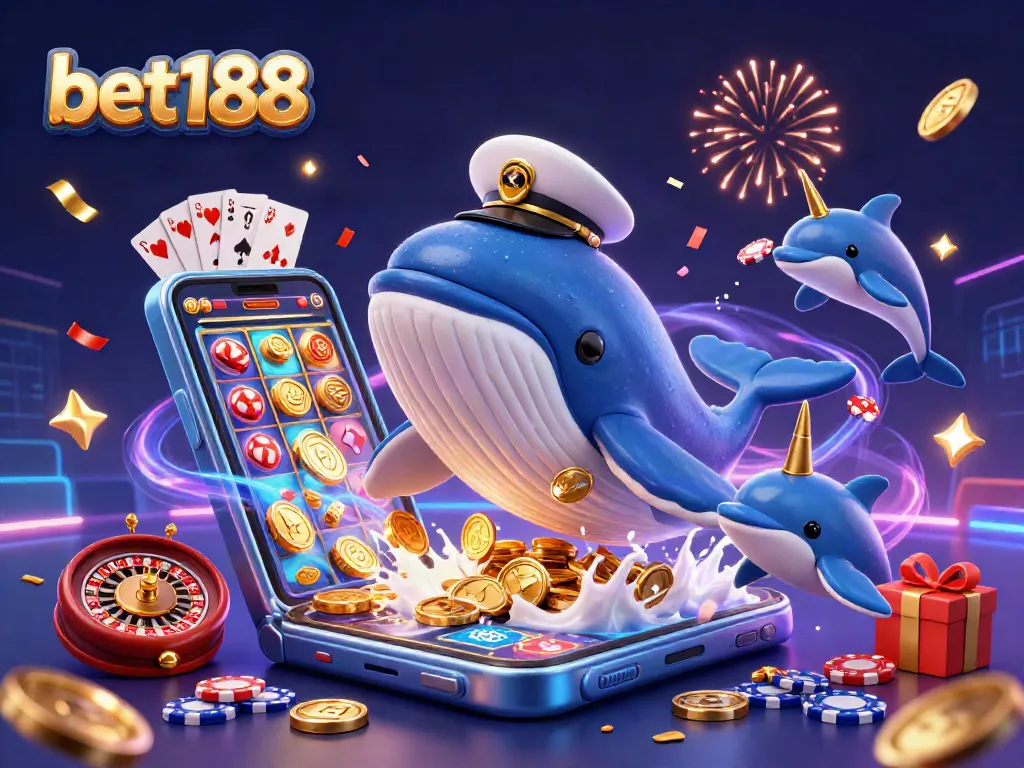 Catch the excitement of bet188 with a vibrant 3D casino scene full of action!