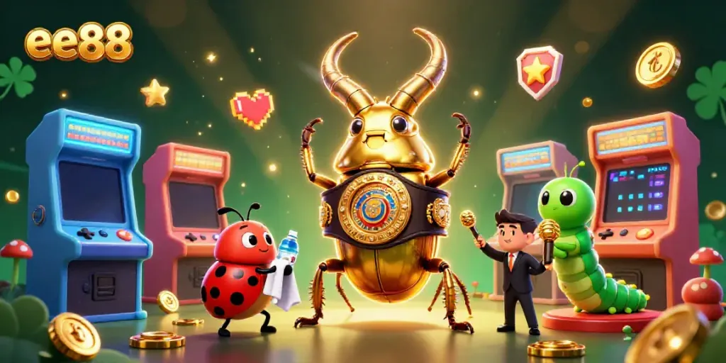 Engage with the exciting world of ee88 through a vibrant casino-themed illustration featuring dynamic gaming elements.