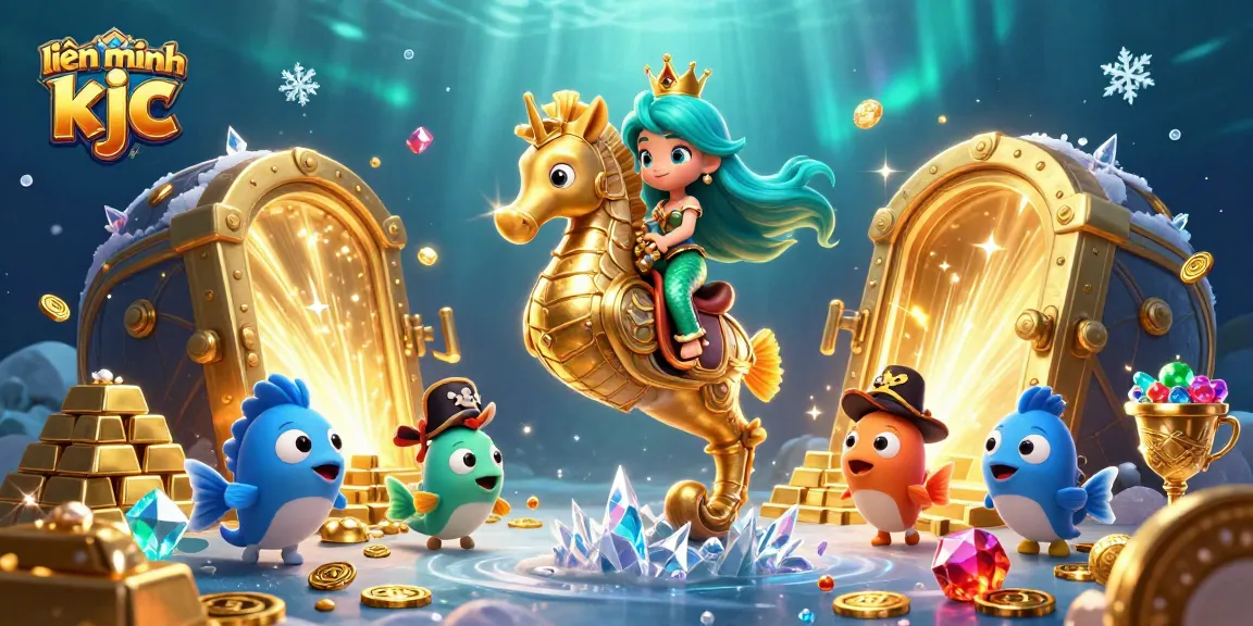 Join the fun in liên minh kjc with our vibrant 3D scene showcasing gaming excitement and treasure!