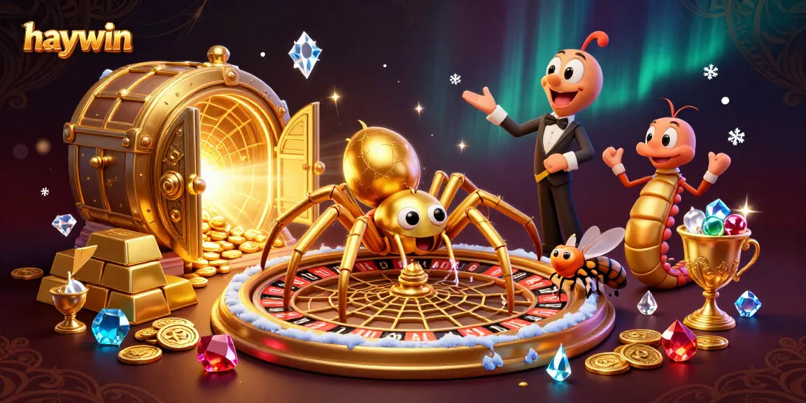 Spin to win at Haywin with immersive casino characters in a vibrant 3D scene.