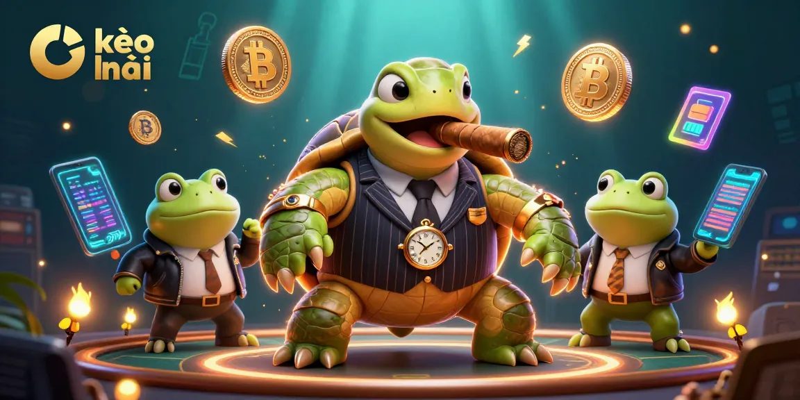 Engage with the latest kèo nhà cái trends as a cartoon turtle and bullfrogs illuminate the casino secrets.