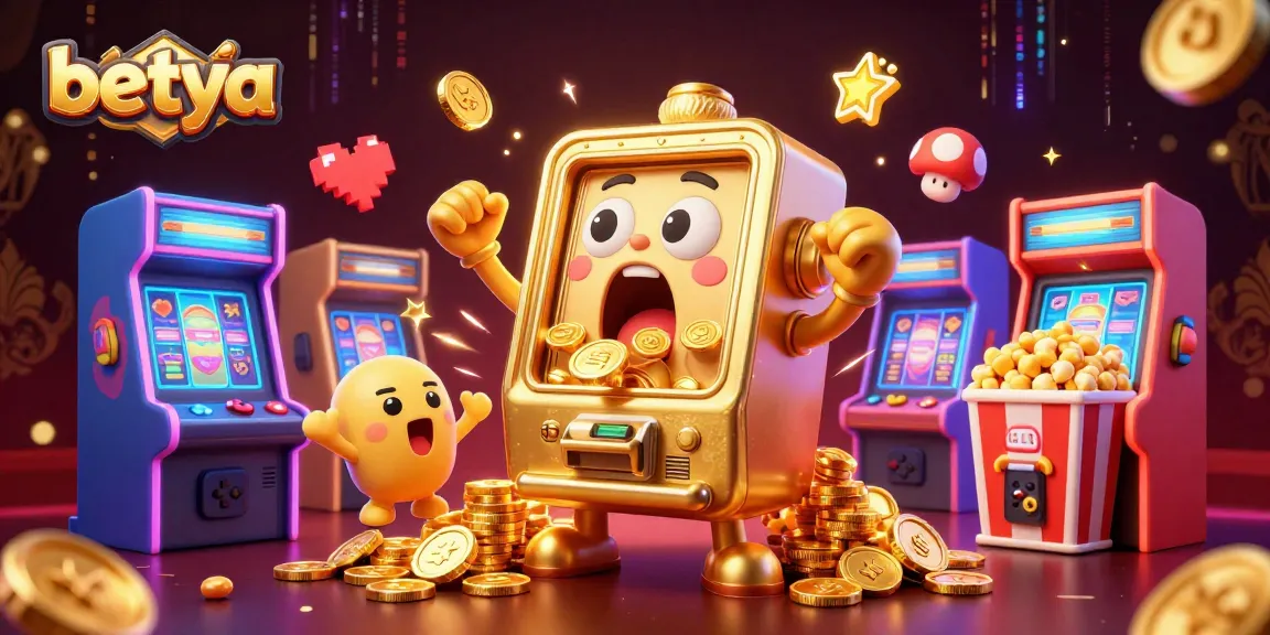 Experience the excitement at Betya with a winning slot machine celebrating a jackpot.