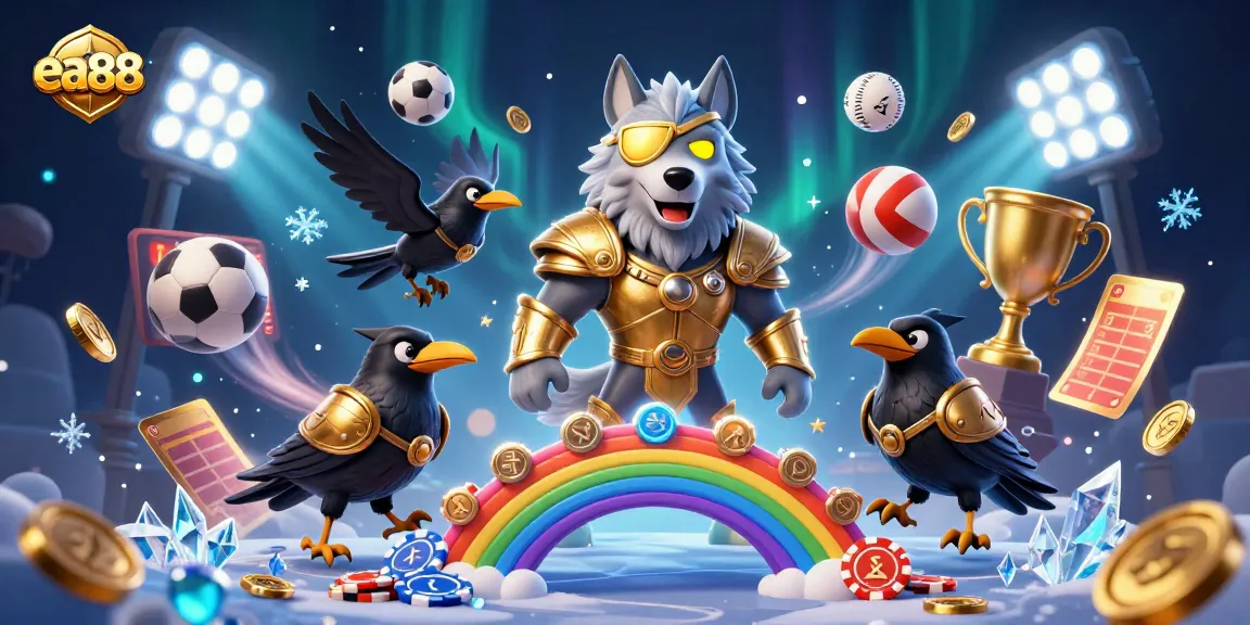 Experience thrilling gameplay with ea88, showcasing Norse mythology-inspired characters and casino elements.