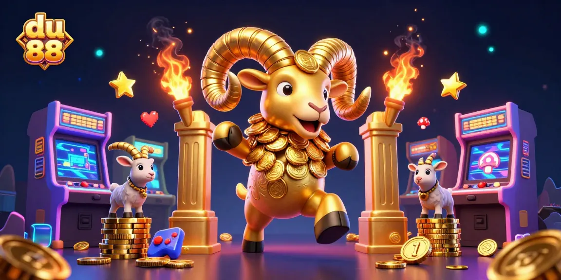 Experience thrilling wins at du 88 with a vibrant 3D casino illustration packed with action!