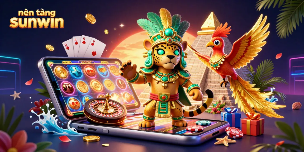 Experience the thrilling games of nền tảng sunwin with vibrant characters and dynamic casino elements in 3D.