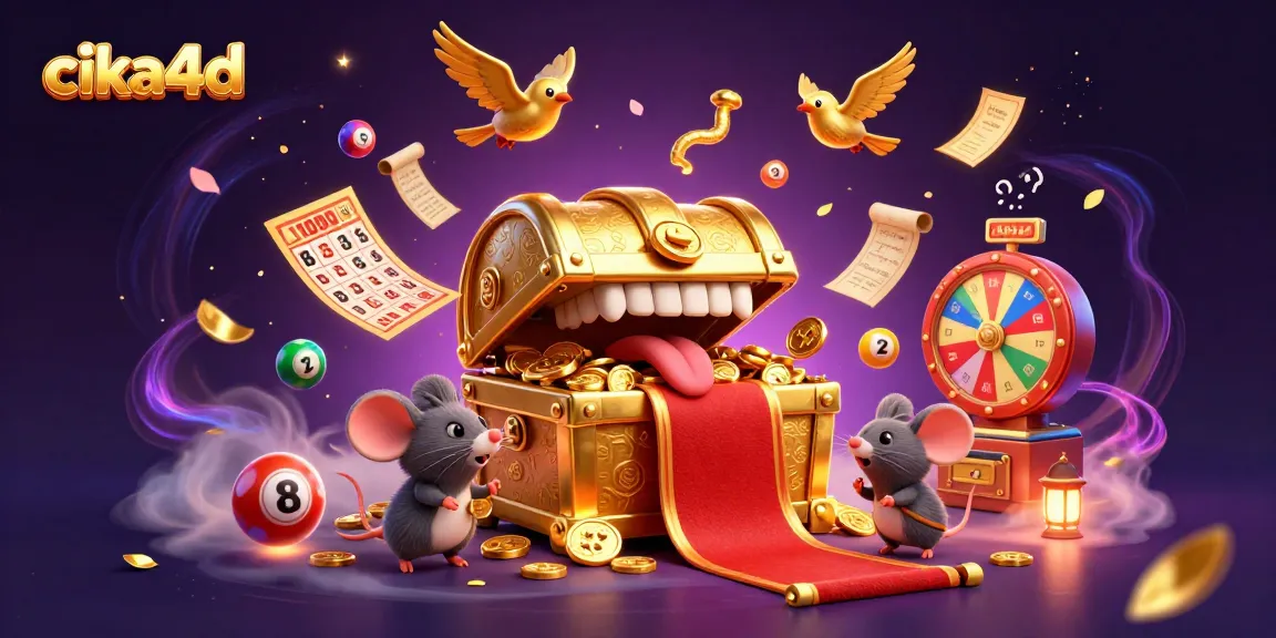 Engage in thrilling gameplay with cika4d, showcasing a dynamic scene of winning lottery elements.