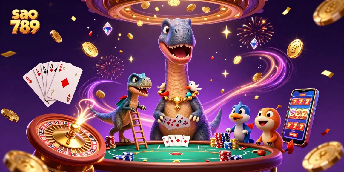 Sao 789 offers an exciting casino experience with dynamic characters and vibrant gaming elements.
