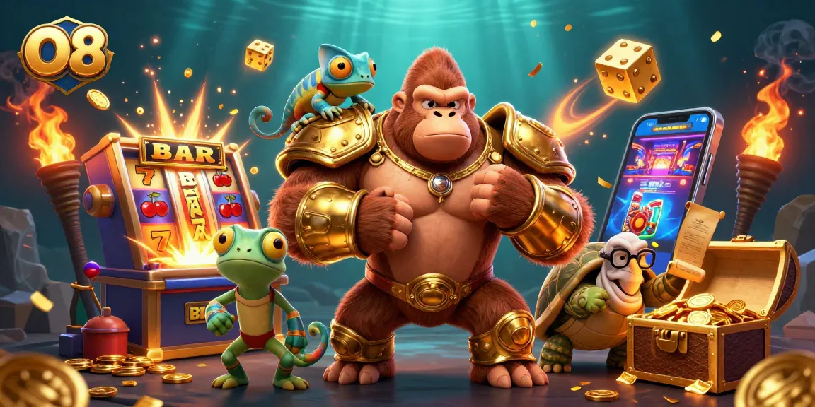 Experience thrilling wins with O8's exciting slots and games featuring vivid characters and action.