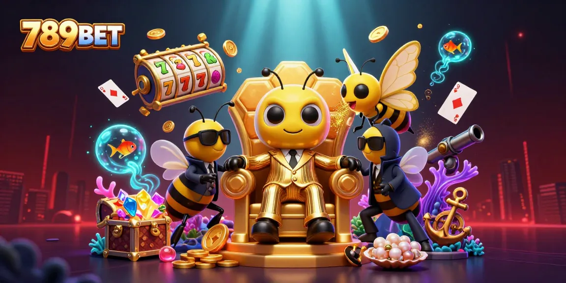 Engage in gaming excitement with 789BET featuring animated casino characters and vibrant slot themes.