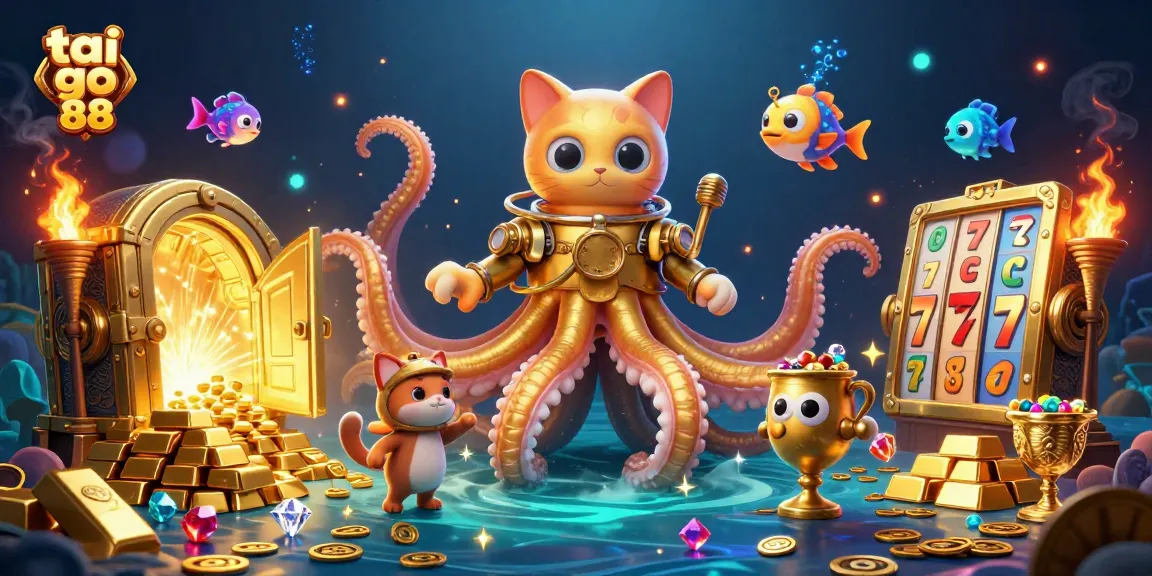 Experience thrilling jackpots with tai go 88 in a vibrant underwater treasure scene.