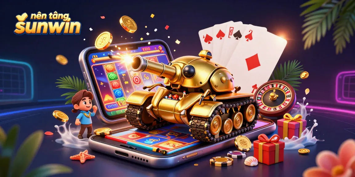 Experience the thrilling platform of nền tảng sunwin where animated characters and casino games come alive, showcasing vibrant slots and interactive elements.