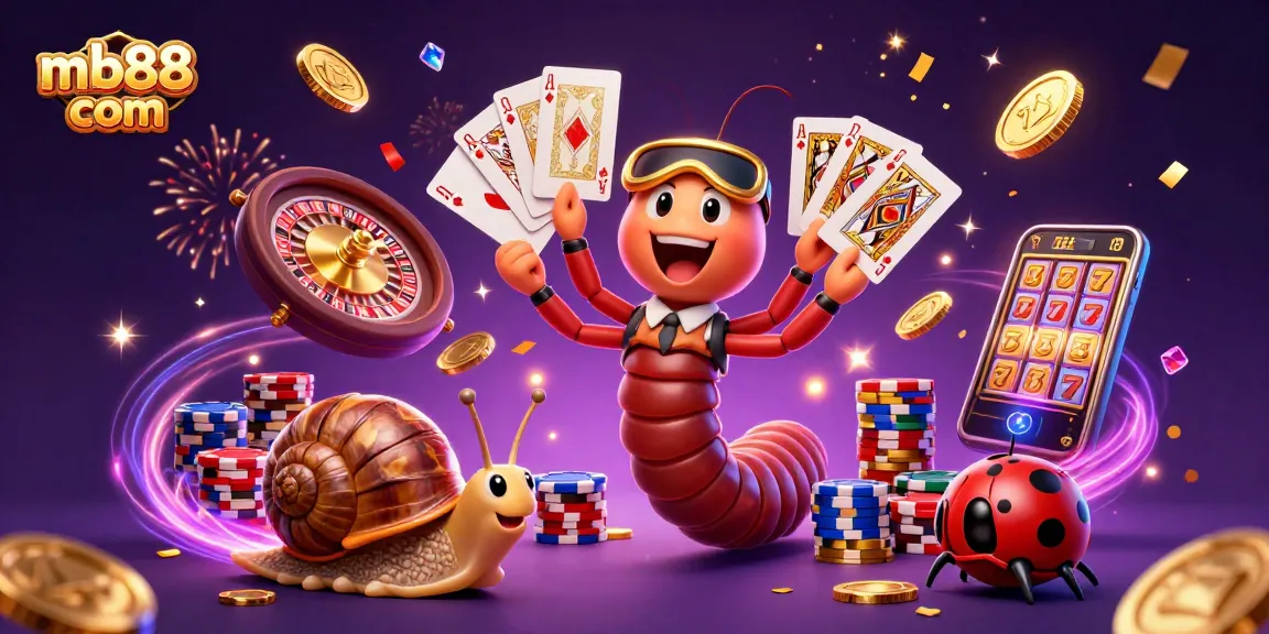 Experience thrilling gaming action at mb88 com with vibrant characters and dynamic casino elements.