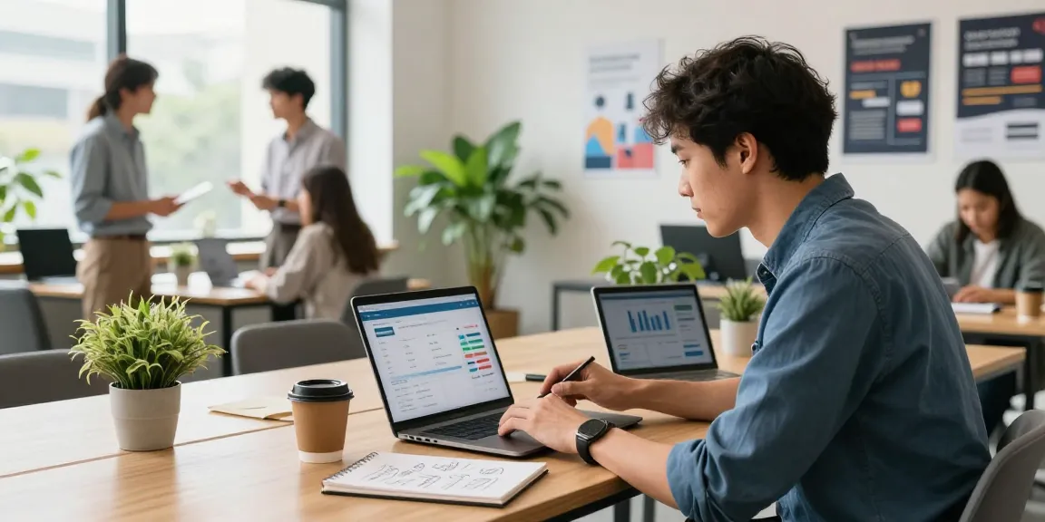 Choosing the best payment gateway for business startup in a modern workspace.