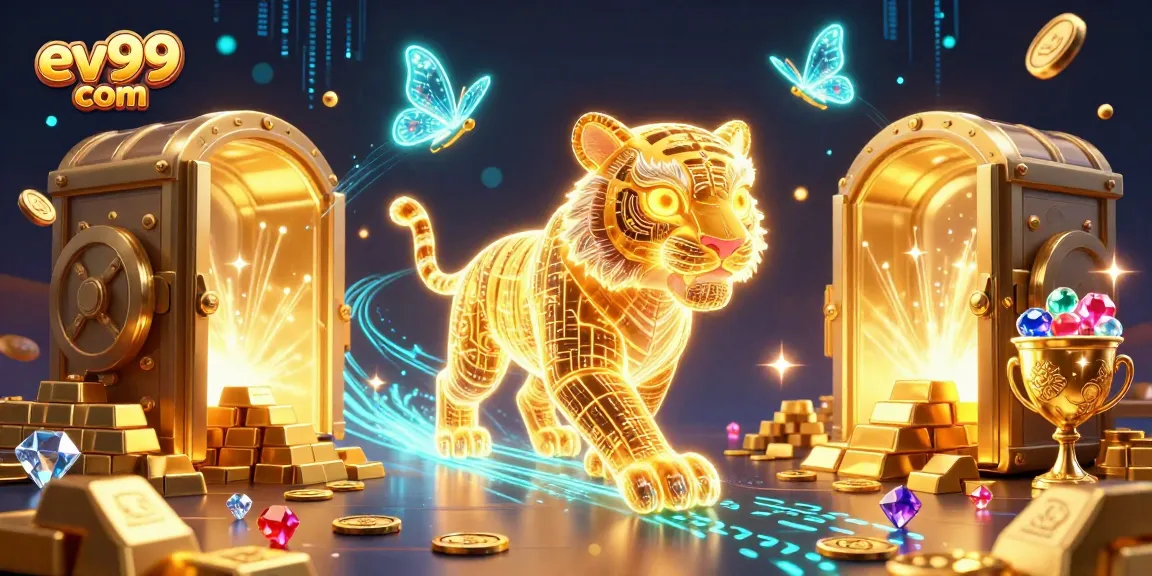 Play exciting games at ev99 com while exploring a 3D digital casino landscape.
