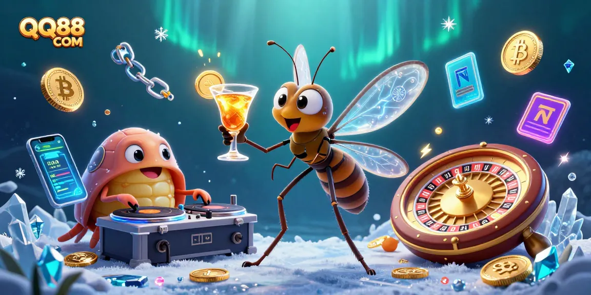 Engage with QQ88 COM for a spectacular casino experience featuring vibrant elements and dynamic 3D characters.